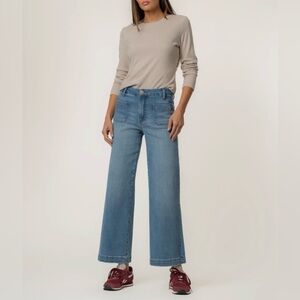 Kut From The Kloth Meg Fab Ab Wide Leg - Hemmed to 27.5” Sz 8.